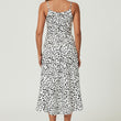 Load image into Gallery viewer, Button Down High Low Strappy Dress In White