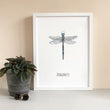 Load image into Gallery viewer, Dragonfly Watercolour Fine Art Print
