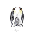 Load image into Gallery viewer, Penguins - Personalised Watercolour Fine Art Print