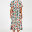Load image into Gallery viewer, Daisy Print Midi Wrap Dress In Pink