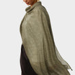Load image into Gallery viewer, Little Floral Print Tassel Scarf In Brown