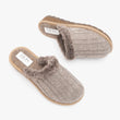 Load image into Gallery viewer, Wool Mule Slippers Beige