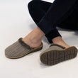 Load image into Gallery viewer, Wool Mule Slippers Beige