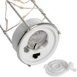 Load image into Gallery viewer, Frosted Grey Glass Lantern