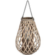 Load image into Gallery viewer, Wicker Bulbous Lantern