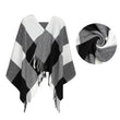Load image into Gallery viewer, Grid Tassel Lattice Scarf