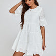 Load image into Gallery viewer, Lace Mini Dress In White