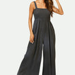 Load image into Gallery viewer, Strappy Bardot Loungewear Jumpsuit In Charcoal Grey