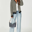 Load image into Gallery viewer, Geo Pattern Knitted Cardigan In Black
