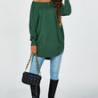 Load image into Gallery viewer, Oversize Knitted Jumper Top In Dark Green
