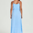 Load image into Gallery viewer, Dot Print Button Down High Low Strappy Dress In Light Blue