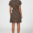 Load image into Gallery viewer, Floral Print Wrap Top Dress In Navy