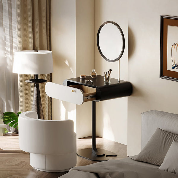 Suzuki Small Dressing Table With Mirror, Slimline Dressing Table - Miola
