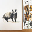 Load image into Gallery viewer, Forest Animals Watercolour Name Print