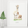 Load image into Gallery viewer, Personalised Alpaca Watercolour Art Print