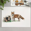 Load image into Gallery viewer, Forest Animals Watercolour Name Print