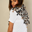 Load image into Gallery viewer, Leopard Print Tassel Scarf In Beige