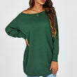 Load image into Gallery viewer, Oversize Knitted Jumper Top In Dark Green