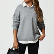 Load image into Gallery viewer, Pocket Detail Knitted Jumper In Grey