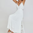 Load image into Gallery viewer, Lace Top Maxi Dress In White