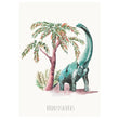 Load image into Gallery viewer, Personalised Watercolour Brontosaurus Dinosaur Wall Print