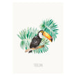 Load image into Gallery viewer, Colourful Toucan Art Print - Vibrant Hand-painted Design