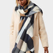 Load image into Gallery viewer, Geo Print Scarf In Brown & Black & Grey