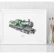 Load image into Gallery viewer, Personalised Watercolour Steam Train wall print
