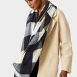 Load image into Gallery viewer, Geo Print Scarf In Brown & Black & Grey