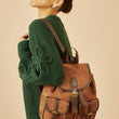 Load image into Gallery viewer, Tan Faux Suede Pocket Rucksack