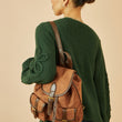 Load image into Gallery viewer, Tan Faux Suede Pocket Rucksack