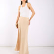 Load image into Gallery viewer, Champagne Satin Maxi Slip Skirt