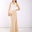 Load image into Gallery viewer, Champagne Satin Maxi Slip Skirt