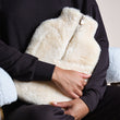 Load image into Gallery viewer, Faux Fur Hot Water Bottle Cover Cream