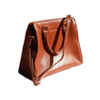 Load image into Gallery viewer, Leather Ziptop Handbag