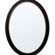 Load image into Gallery viewer, Oval Mirror - Black and Gold