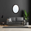 Load image into Gallery viewer, Oval Mirror - Black and Gold