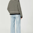 Load image into Gallery viewer, Geo Pattern Knitted Cardigan In Black