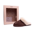 Load image into Gallery viewer, Real Sheepskin Mule Slippers Espresso