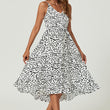 Load image into Gallery viewer, Button Down High Low Strappy Dress In White