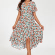 Load image into Gallery viewer, Daisy Print Midi Wrap Dress In Pink