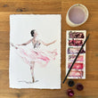 Load image into Gallery viewer, Hand-Painted Ballerina Illustration Print