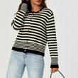 Load image into Gallery viewer, Geo Pattern Knitted Cardigan In Black