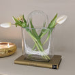 Load image into Gallery viewer, Carina Petite Bubbled Glass Decorative Handbag Vase