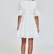 Load image into Gallery viewer, Lace Mini Dress In White