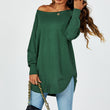 Load image into Gallery viewer, Oversize Knitted Jumper Top In Dark Green