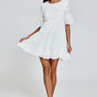 Load image into Gallery viewer, Lace Mini Dress In White