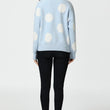 Load image into Gallery viewer, Dot Pattern Knitted Jumper In Blue