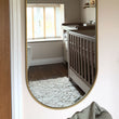 Load image into Gallery viewer, Gold Oval Mirror