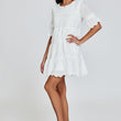 Load image into Gallery viewer, Lace Mini Dress In White